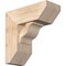 Ekena Millwork Funston Slat Smooth Bracket w/ Offset Brace, Douglas Fir, 7 1/2"W x 18"D x 18"H BKT0806X18X18FST06SDF - alternate 1